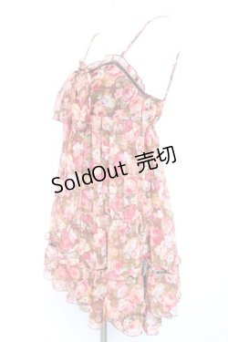 画像2: LIZ LISA / フラワー柄ロンパース 0 ブラウン Y-26-01-24-086-LO-OP-SZ-ZY