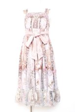 画像1: Ozz oneste / Valkrie神殿モチーフキャミワンピース  ピンク Y-26-01-24-089-OO-OP-SZ-ZS (1)