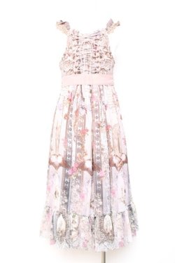 画像3: Ozz oneste / Valkrie神殿モチーフキャミワンピース  ピンク Y-26-01-24-089-OO-OP-SZ-ZY