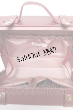 画像4: Kurumi Collaboration / KM*ミニトランク2WAYバッグ  ワイン Y-26-01-24-018-LO-BG-SZ-ZY