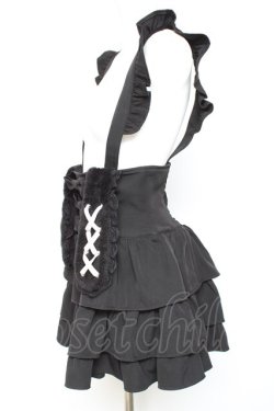 画像2: Ank Rouge / うさみみサス付きティアードスカパン M 黒 Y-26-01-24-096-CA-PA-SZ-ZY