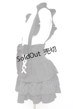 画像2: Ank Rouge / うさみみサス付きティアードスカパン M 黒 Y-26-01-24-096-CA-PA-SZ-ZY