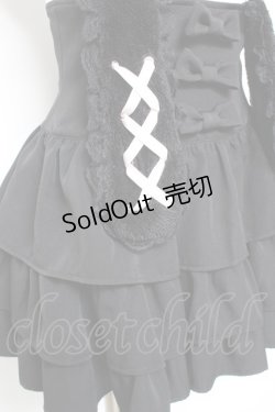 画像4: Ank Rouge / うさみみサス付きティアードスカパン M 黒 Y-26-01-24-096-CA-PA-SZ-ZY