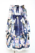 Royal Princess Alice / Twinkle Horoscope・ 飴ノ森ふみかコラボワンピース  ネイビー Y-26-01-24-100-LO-OP-SZ-ZY