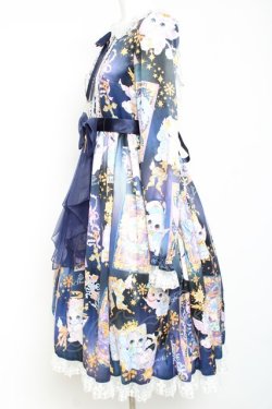 画像2: Royal Princess Alice / Twinkle Horoscope・ 飴ノ森ふみかコラボワンピース  ネイビー Y-26-01-24-100-LO-OP-SZ-ZY