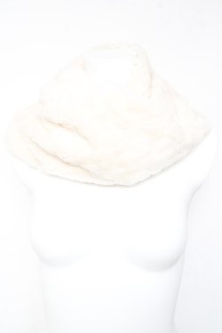 画像1: axes femme / エコファースヌード  生成り Y-26-01-24-020-AX-ZA-SZ-ZY