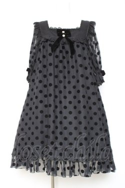 画像1: Angelic Pretty / Charming Dotワンピース  黒 Y-26-01-24-104-AP-OP-SZ-ZY