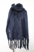 axes femme / 星座刺繍ストール  紺 Y-26-01-24-022-AX-ZA-SZ-ZY