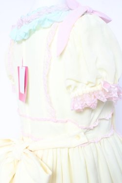画像3: Angelic Pretty / しゃぼん玉ワンピース  イエロー Y-26-01-24-105-AP-OP-SZ-ZY