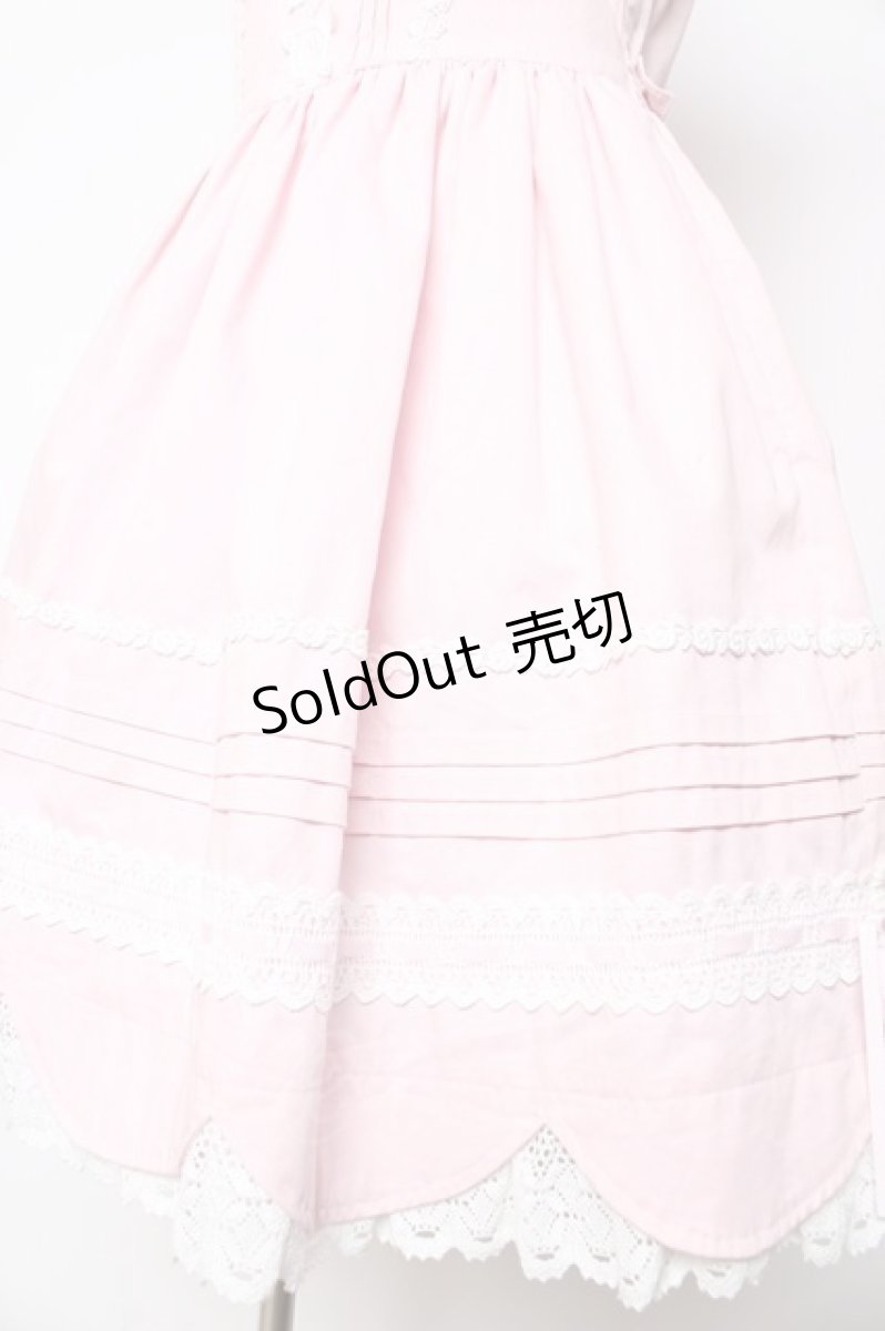 画像4: BABY, THE STARS SHINE BRIGHT / リボンスカラップジャンパースカート  ピンク Y-26-01-24-107-BA-OP-SZ-ZY (4)