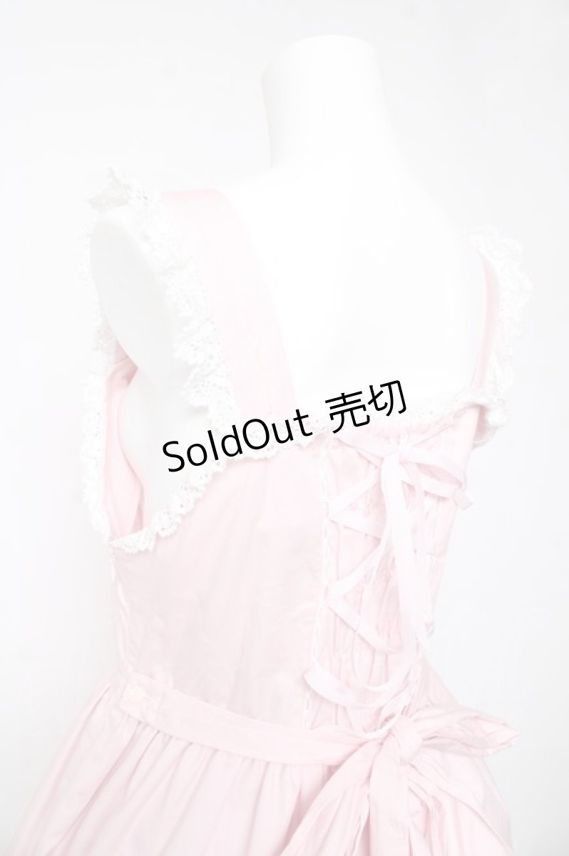 画像5: BABY, THE STARS SHINE BRIGHT / リボンスカラップジャンパースカート  ピンク Y-26-01-24-107-BA-OP-SZ-ZY (5)