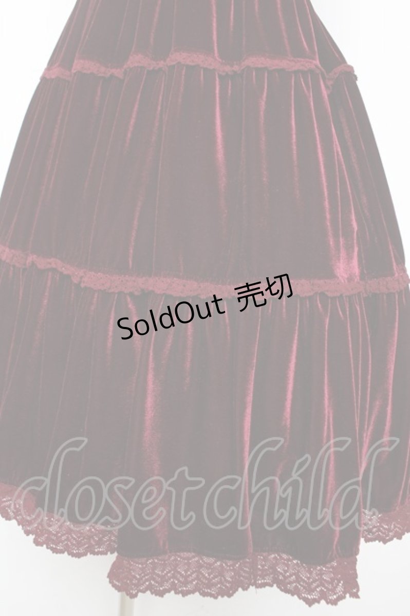 画像4: BABY, THE STARS SHINE BRIGHT / ベロアティアードジャンパースカート【2009】  ワイン Y-26-01-24-108-BA-OP-SZ-ZY (4)