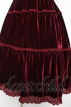 画像4: BABY, THE STARS SHINE BRIGHT / ベロアティアードジャンパースカート【2009】  ワイン Y-26-01-24-108-BA-OP-SZ-ZY