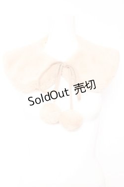 画像1: m petit by misako / ファーつけ襟  中薄橙 Y-26-01-24-024-LO-ZA-SZ-ZT0204L