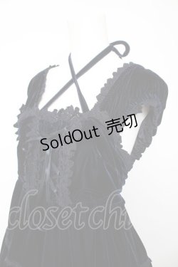 画像3: BABY, THE STARS SHINE BRIGHT / ベロア3段ティアードベビードールジャンパースカート  紺 Y-26-01-24-109-BA-OP-SZ-ZY