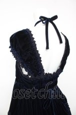 画像5: BABY, THE STARS SHINE BRIGHT / ベロア3段ティアードベビードールジャンパースカート  紺 Y-26-01-24-109-BA-OP-SZ-ZY (5)