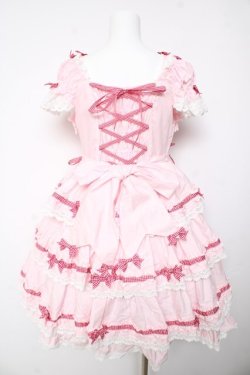 画像2: BABY, THE STARS SHINE BRIGHT / Flancesca Ribbonジャンパースカート  ピンク Y-26-01-24-110-BA-JA-SZ-ZY