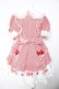 画像2: BABY, THE STARS SHINE BRIGHT / Patissiere Bonbon Ribbonワンピース  赤 Y-26-01-24-111-BA-OP-SZ-ZY (2)