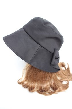 画像3: melume / makiコラボリボンバケットハット  黒 Y-26-01-24-025-LO-AC-SZ-ZY