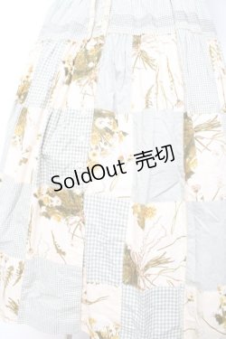 画像4: WONDERFUL WORLD / たんぽぽ柄パッチワークワンピース F 薄荷 Y-26-01-24-115-LO-OP-SZ-ZY