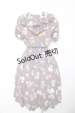 画像2: WONDERFUL WORLD / セーラーくまフード付きワンピース F ラベンダー Y-26-01-24-116-LO-OP-SZ-ZY