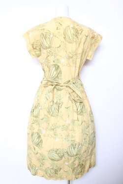 画像2: PINK HOUSE / スイカプリント半袖ワンピース F イエロー Y-26-01-24-117-LO-OP-SZ-ZY