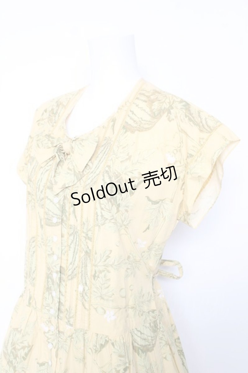 画像3: PINK HOUSE / スイカプリント半袖ワンピース F イエロー Y-26-01-24-117-LO-OP-SZ-ZY (3)