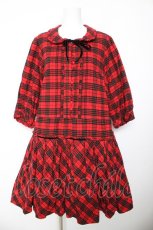 画像1: PINK HOUSE / ターランチェックワンピース F 赤 Y-26-01-24-119-LO-OP-SZ-ZT571 (1)