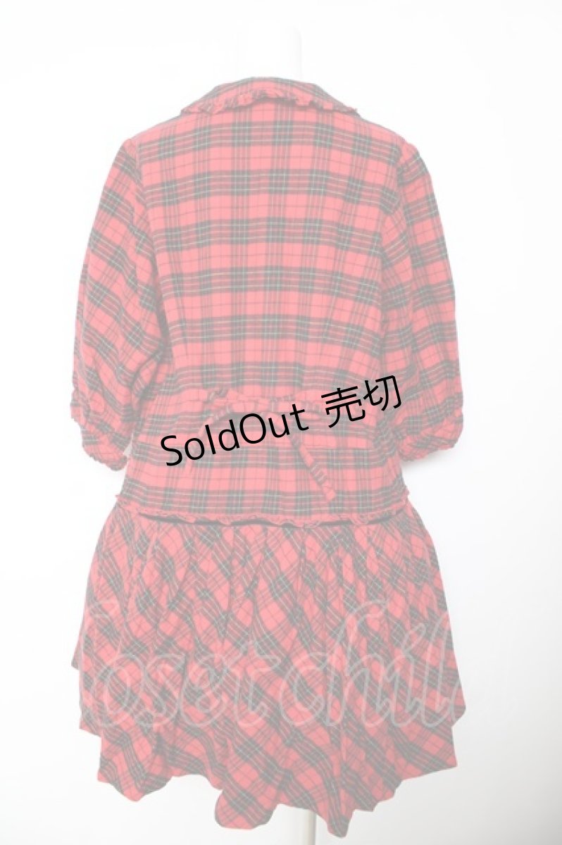 画像2: PINK HOUSE / ターランチェックワンピース F 赤 Y-26-01-24-119-LO-OP-SZ-ZT571 (2)