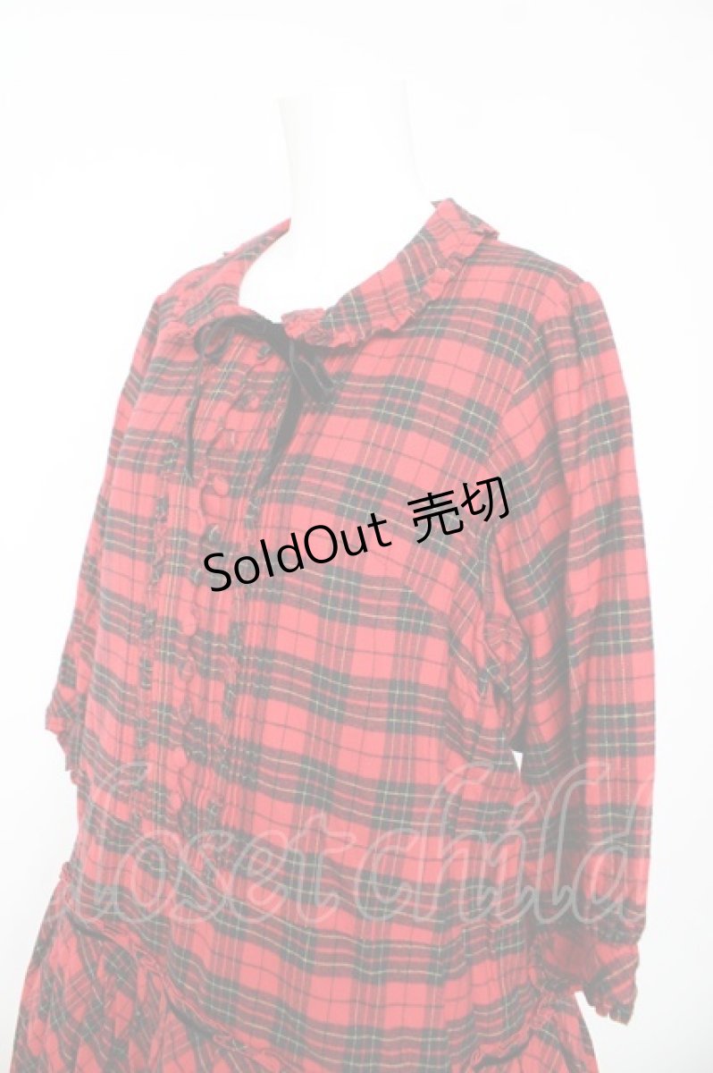 画像3: PINK HOUSE / ターランチェックワンピース F 赤 Y-26-01-24-119-LO-OP-SZ-ZT571 (3)