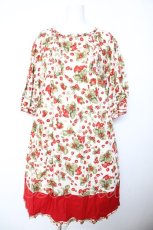 画像1: PINK HOUSE / ストロベリーフィールズプリントミディワンピース F オフ白 Y-26-01-24-120-LO-OP-SZ-ZS (1)