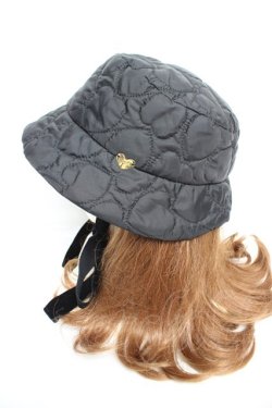 画像2: MILK / ハートキルトHat  ブラック Y-26-01-24-026-ML-AC-SZ-ZY