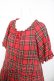 画像3: PINK HOUSE / コットンリネンタータンチェックロングティアードワンピース F 赤 Y-26-01-24-122-LO-OP-SZ-ZY (3)