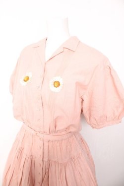 画像3: PINK HOUSE / ヒナギク刺繍ベルト付きワンピース F ピンク Y-26-01-24-124-LO-OP-SZ-ZY