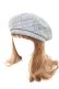 画像1: axes femme / チェックベレー  グレー Y-26-01-24-027-AX-AC-SZ-ZY (1)