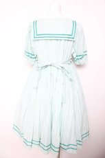 画像2: Physical Drop / 半袖スクエアタックセーラーワンピース  ミント Y-26-01-24-129-LO-OP-SZ-ZI (2)