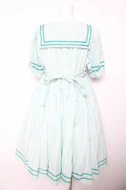 画像2: Physical Drop / 半袖スクエアタックセーラーワンピース  ミント Y-26-01-24-129-LO-OP-SZ-ZY