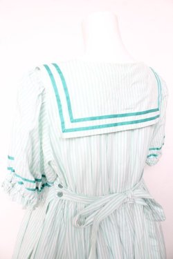 画像4: Physical Drop / 半袖スクエアタックセーラーワンピース  ミント Y-26-01-24-129-LO-OP-SZ-ZY