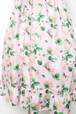 画像4: Perla nell' ostrica / いちごプリントキャンディボタンワンピース  ピンク Y-26-01-24-130-EL-OP-SZ-ZY