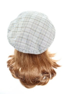 画像3: axes femme / チェックベレー  グレー Y-26-01-24-027-AX-AC-SZ-ZY