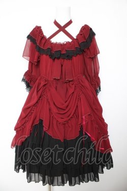 画像1: Vallee lys / Blessed Veil Dress  ワイン Y-26-01-24-133-GO-OP-SZ-ZY
