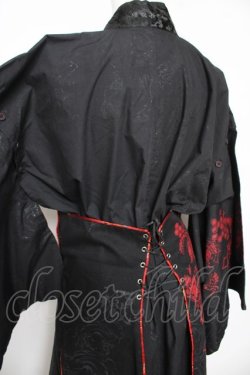 画像6: EAST / 浴衣  黒×赤 Y-26-01-24-136-HN-OP-SZ-ZY