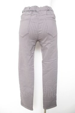 画像2: axes femme / 裾レースストレッチスキニー  グレー Y-26-01-24-139-AX-PA-SZ-ZY