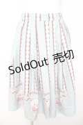 axes femme kawaii / チョコベア柄スカート  ミント Y-26-01-24-141-AX-SK-SZ-ZY