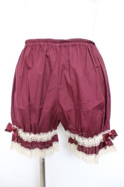 画像1: ALICE and the PIRATES / 夢か現か、記憶の中のPiste d'un cirque “Jumeaux”ドロワーズ  ワイン Y-26-01-24-152-PA-PA-SZ-ZY