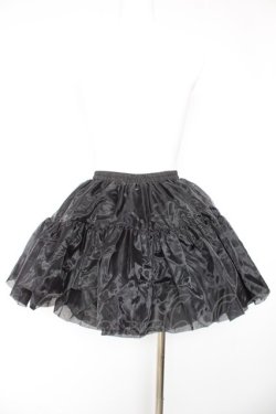 画像2: Snowdrop to Saint Maria（海外ロリータブランド） / オーガンジーパニエ  黒 Y-26-01-24-154-LO-SK-SZ-ZY