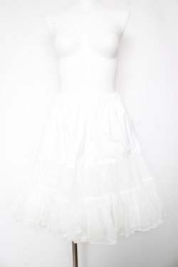 画像1: BABY, THE STARS SHINE BRIGHT / ふわふわロングパニエ  白 Y-26-01-24-156-BA-SK-SZ-ZY