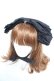画像1: ALICE and the PIRATES / Dolly Ribbonヘッドドレス  ブラック×ブラック Y-26-01-24-030-PA-AC-SZ-ZY (1)