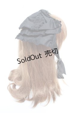 画像3: ALICE and the PIRATES / Dolly Ribbonヘッドドレス  ブラック×ブラック Y-26-01-24-030-PA-AC-SZ-ZY