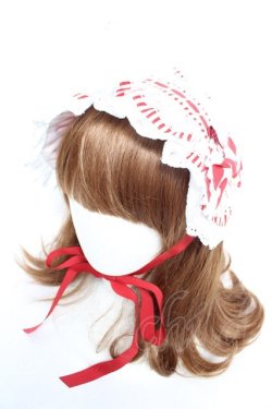 画像1: BABY, THE STARS SHINE BRIGHT / Patissiere Bonbon Ribbonヘッドドレス  赤 Y-26-01-24-031-BA-OP-SZ-ZY